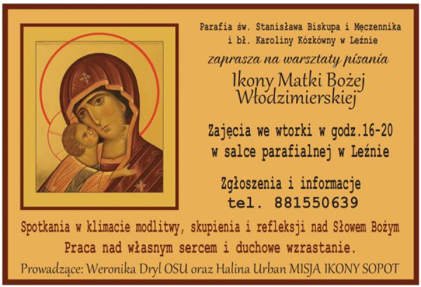 Warsztaty Pisania Ikon